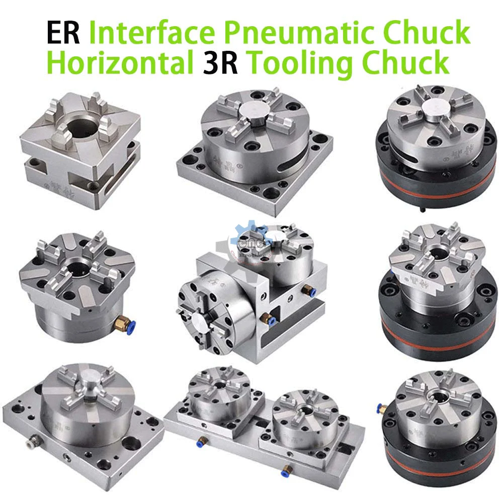 

CNC 100mm Pneumatic manual Chuck for EDM Spark Machine Electrode Clamping Precision CNC Engraving Chuck apply to EROWA Interface