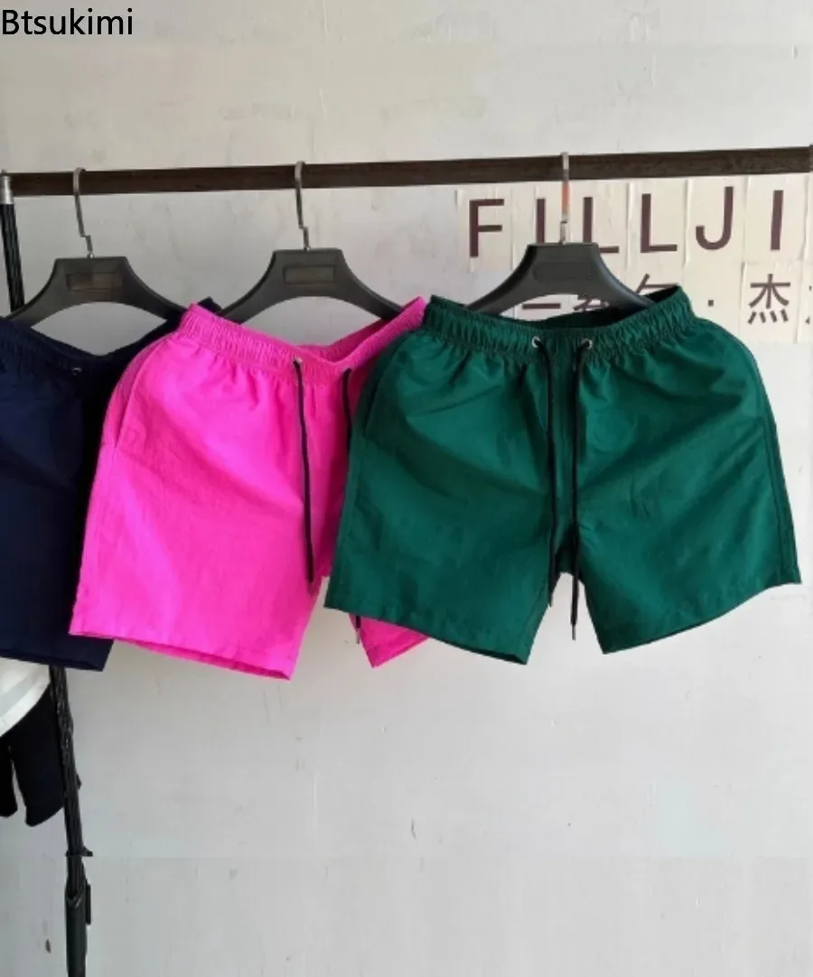 Plus Size 6XL 7XL Summer Casual Shorts for Men Drawstring Elastic Waist Loose Gym Shorts Quick Dry Sweatpants Male Beach Shorts