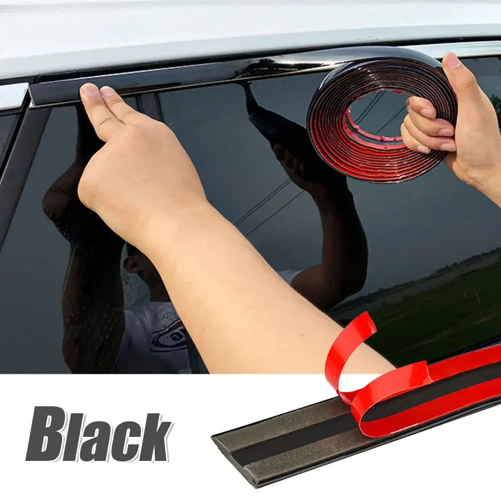 1pc Car Door Protector Strip Edge Trim 300cm Car Bumper Protector Anti-scratch Strip Auto Rearview Mirror Anti-collision Strip