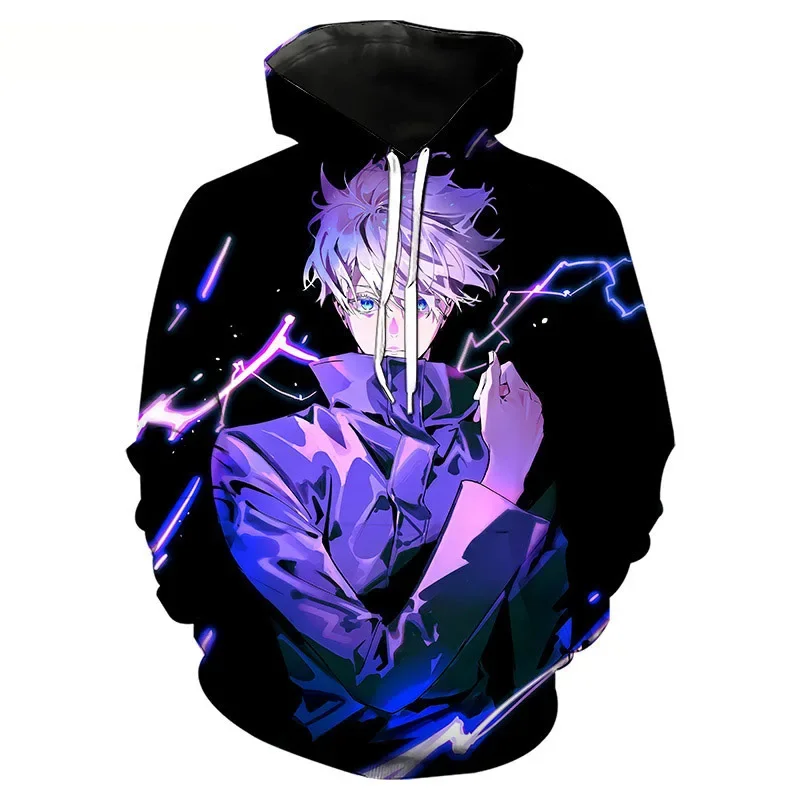 Przystojny Kawaii Anime Character Print Hooded Cosplay 3D Anime Print Casual Hoodie Oversized kids Streetwear Odzież męska