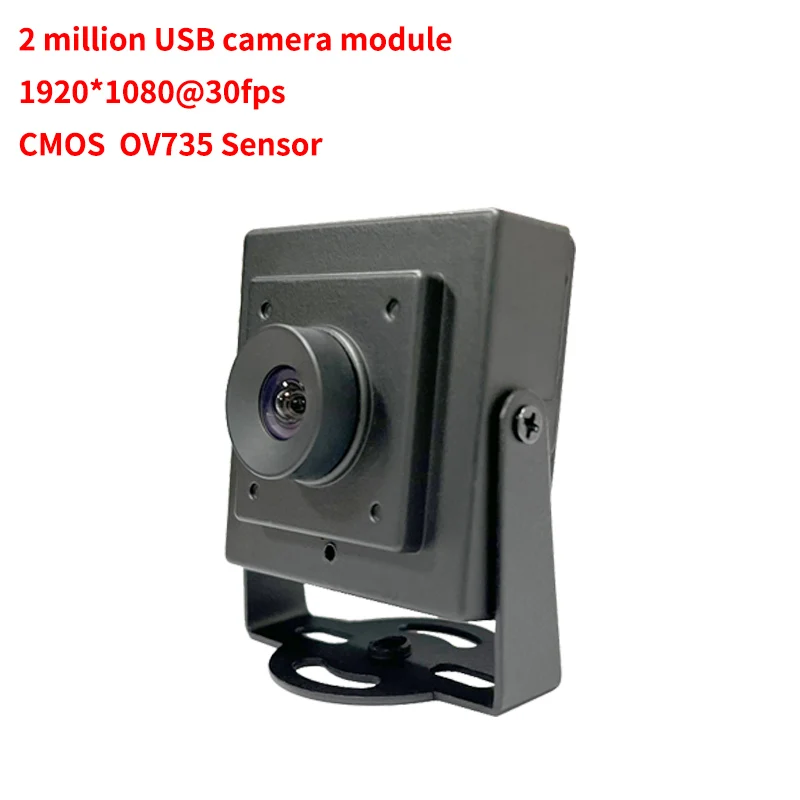1920x1080 2MP HD1080P OV2735 USB camera module FF fixed focus 90 ° 30FPS MJPEG, YUV2 for facial recognition, USB2.0 UVC protocol