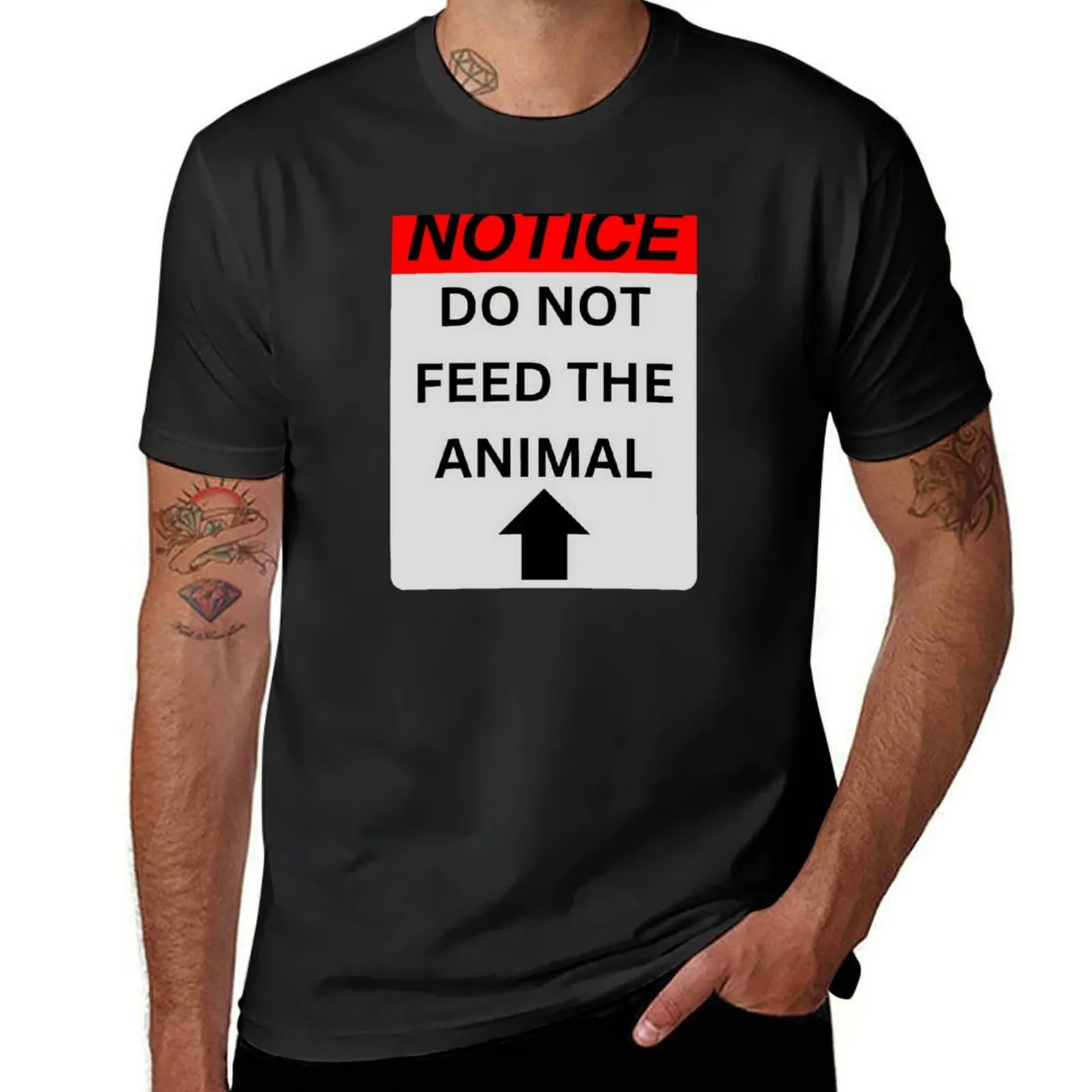 Notice: Do Not Feed the Animal T-Shirt customizeds new edition funnys mens t shirt