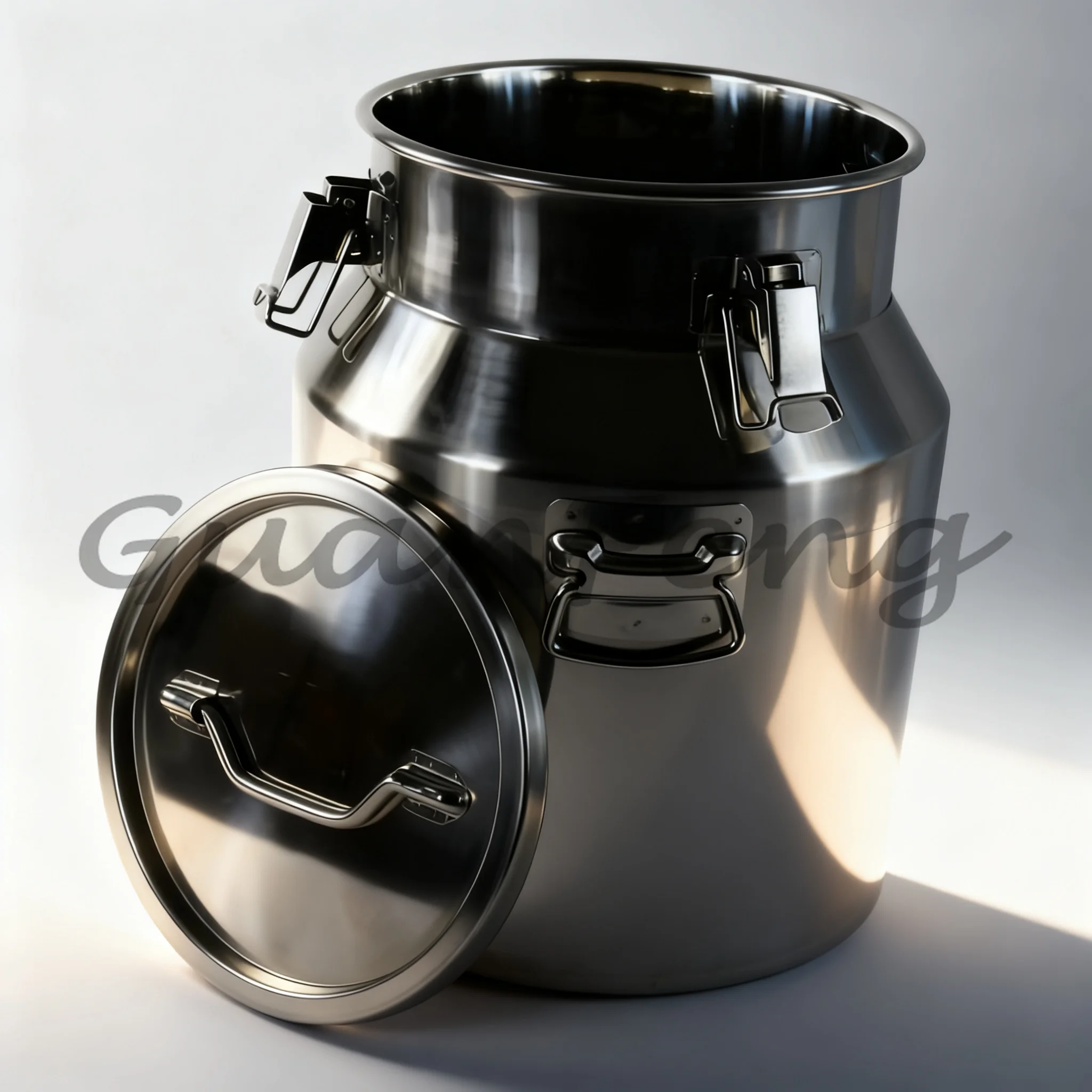 Food Grade 304 Stainless Steel Sealed Bucket, Multipurpose Liquid Storage Pail for Rice Milk, Cooking Oil & Wine Transport