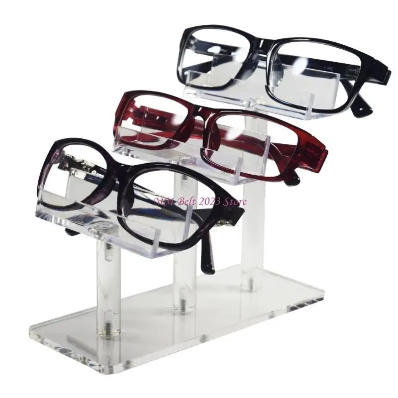 

49ME Держатель для солнцезащитных очков с дисплеем, акриловые 3/4/6-ярусные органайзеры для очков, прозрачные