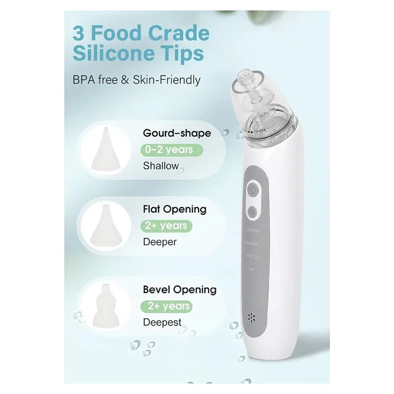 A83X-Baby Electric Nasal Aspirator Newborn Baby Nasal Aspirator Charging Version Suck Out Prevent Nasal Congestion