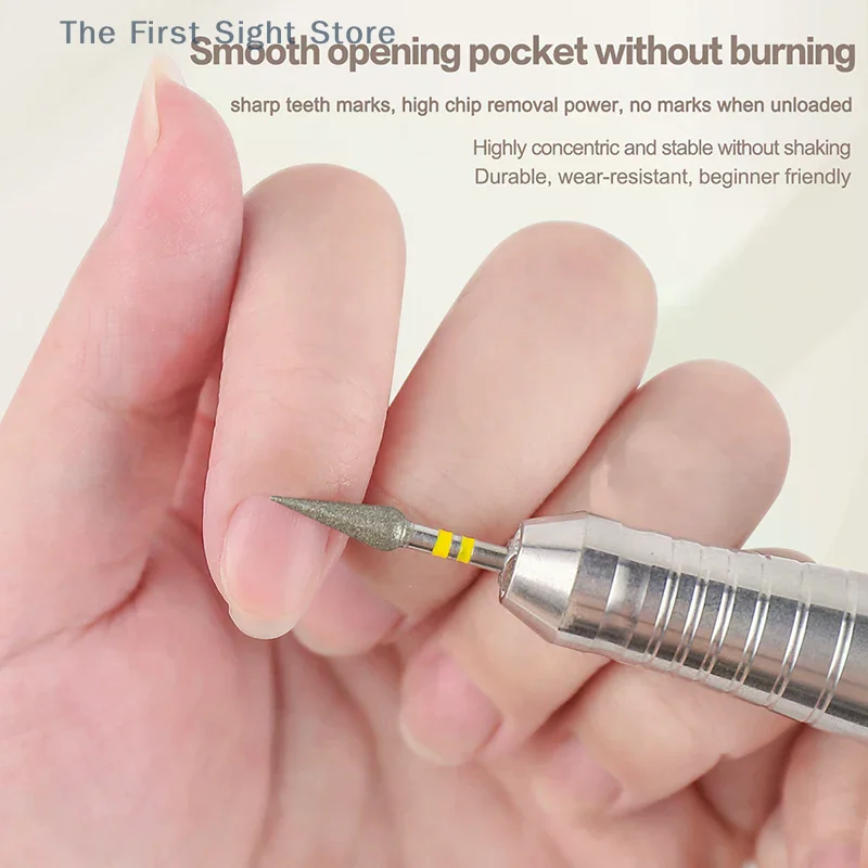 Sharp Cone Cuticle Clean Nail Drill Bit Professional Carbide Bit For Gel Polish Removal Durable Manicure Tools Nail Techs