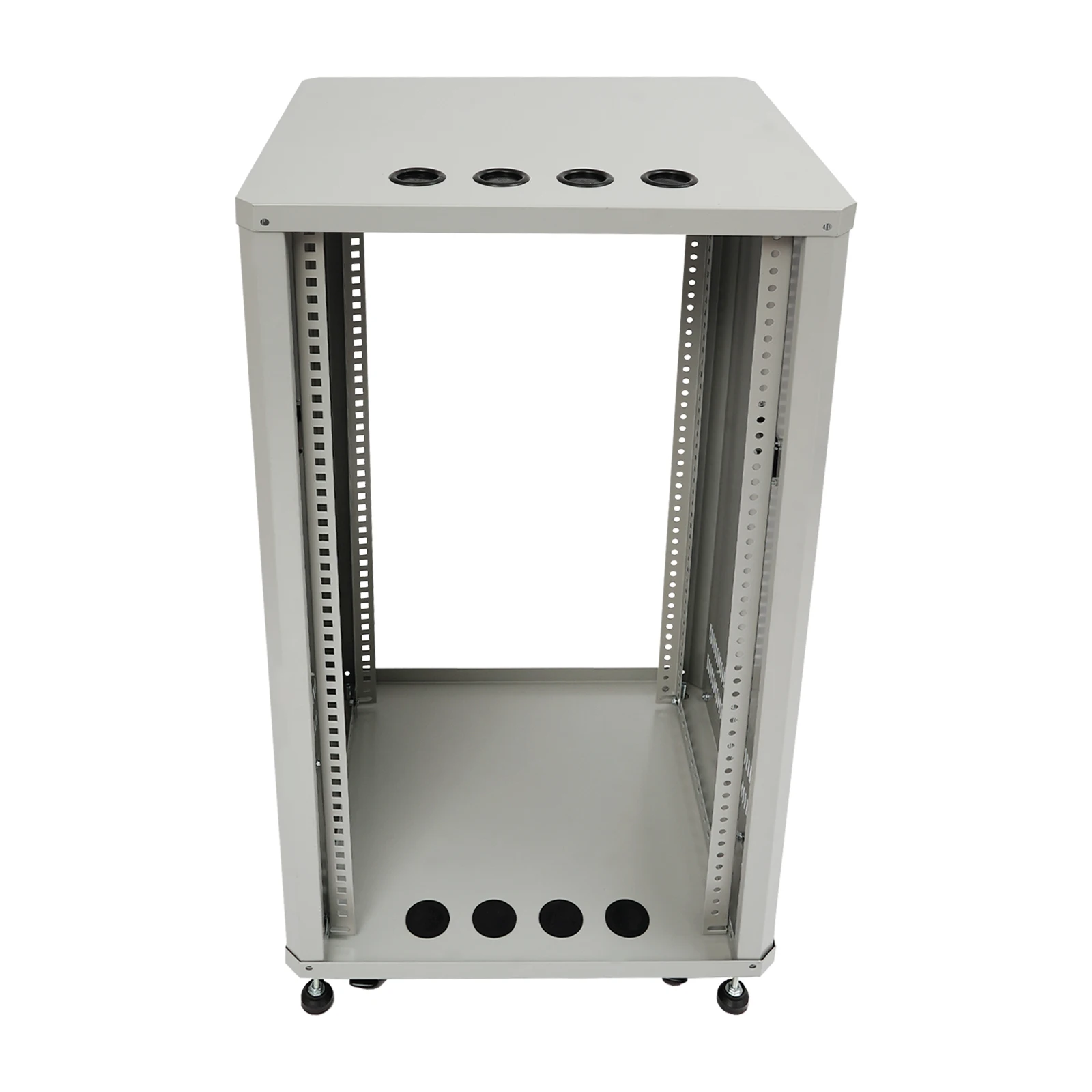 Supporto per mixer DJ con rotelle Rack per server e stereo 22U con ruote Rack a telaio aperto per montaggio audio video