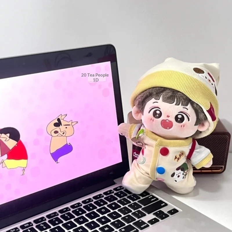 Apple Puppy Cotton Doll Clothes 10cm 20cm Cute Patterned Crawling Romper Replacement Outfit For Plush Doll Collectors