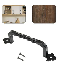 Barn Door Handle For Wooden Garden Doors Shed Cabinet Doors Vintage Iron Handle Furniture Wardrobe Pull Decorative Hardware
