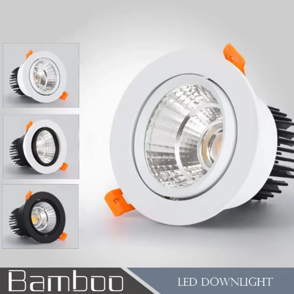Picture 3: 5w high lumen 3w 5w 7w 9w 12w 15w 18w 24w COB embedded LED ceiling light LED downlight 5w 3000k