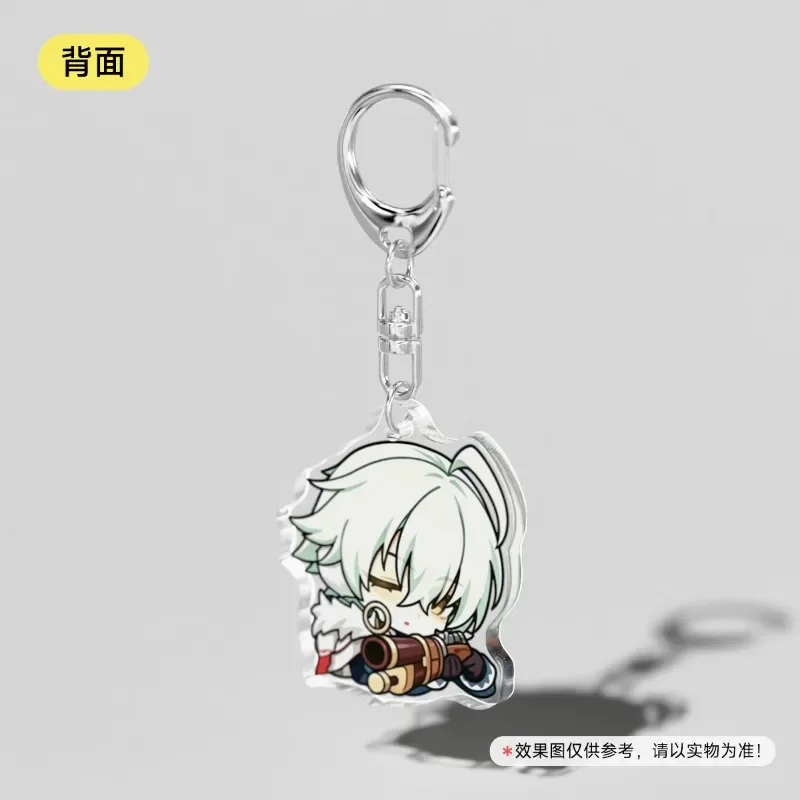 Anime Genshin Impact Snezhnaya Alyosha Ausdrucksbild Acryl-Schlüsselanhänger für Accessoires, Taschenanhänger, Kette, Ring, Schmuck, Geschenke