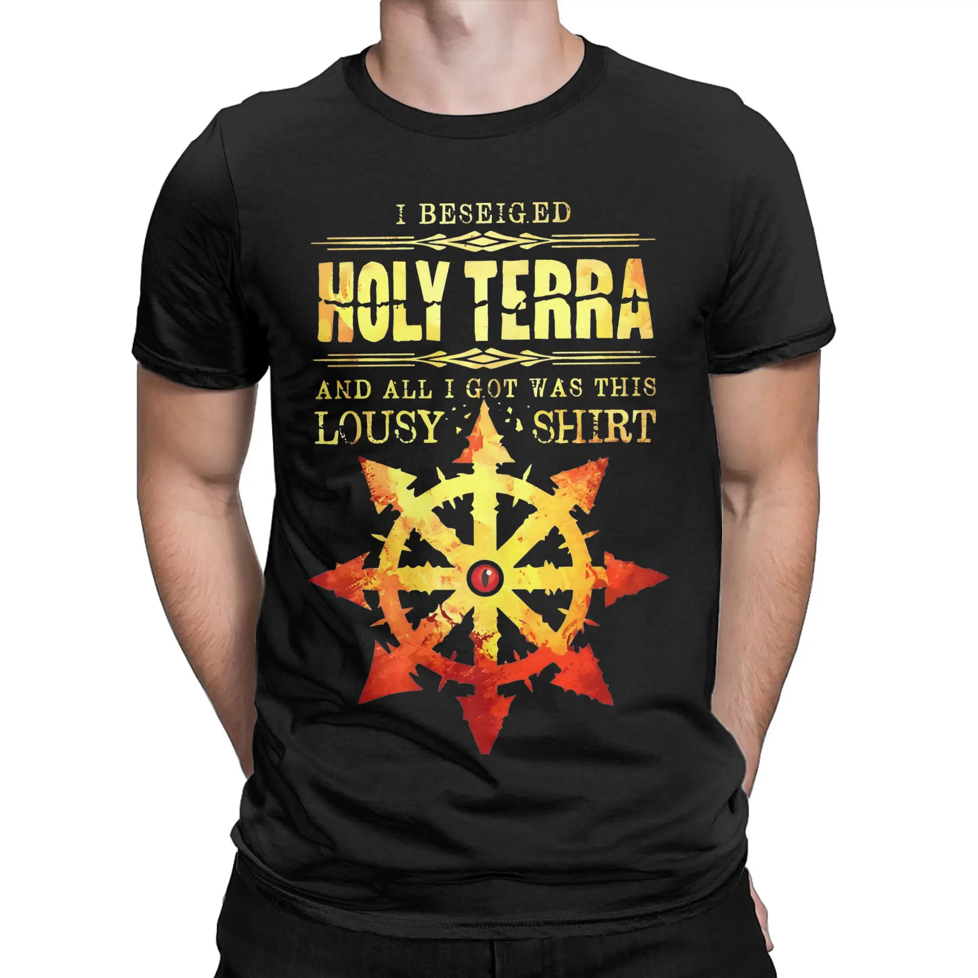 Men Women's I Beseiged Holy Terra War-hammers T Shirt  Cotton Tops Vintage Short Sleeve O Neck Tees 4XL 5XL 6XL T-Shirts