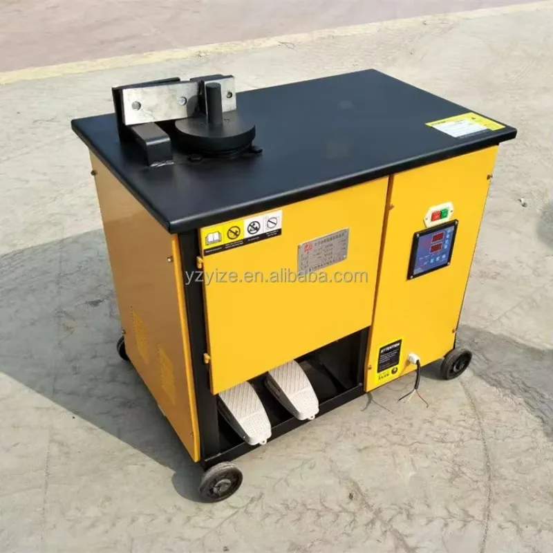 آلة ثني القضبان المستديرة الفولاذية الصغيرة التي تعمل يدويًا، آلة ثني حديد التسليح المموجة من الفولاذ المعدني المحمول #1