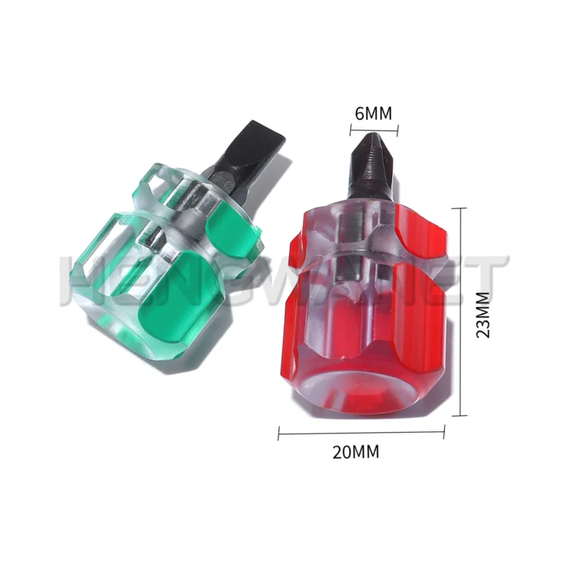 1pcs Radish Head Pin Board Screwdriver Repair Sewing Tool Mini Portable Transparent Handle Metal Screwdriver