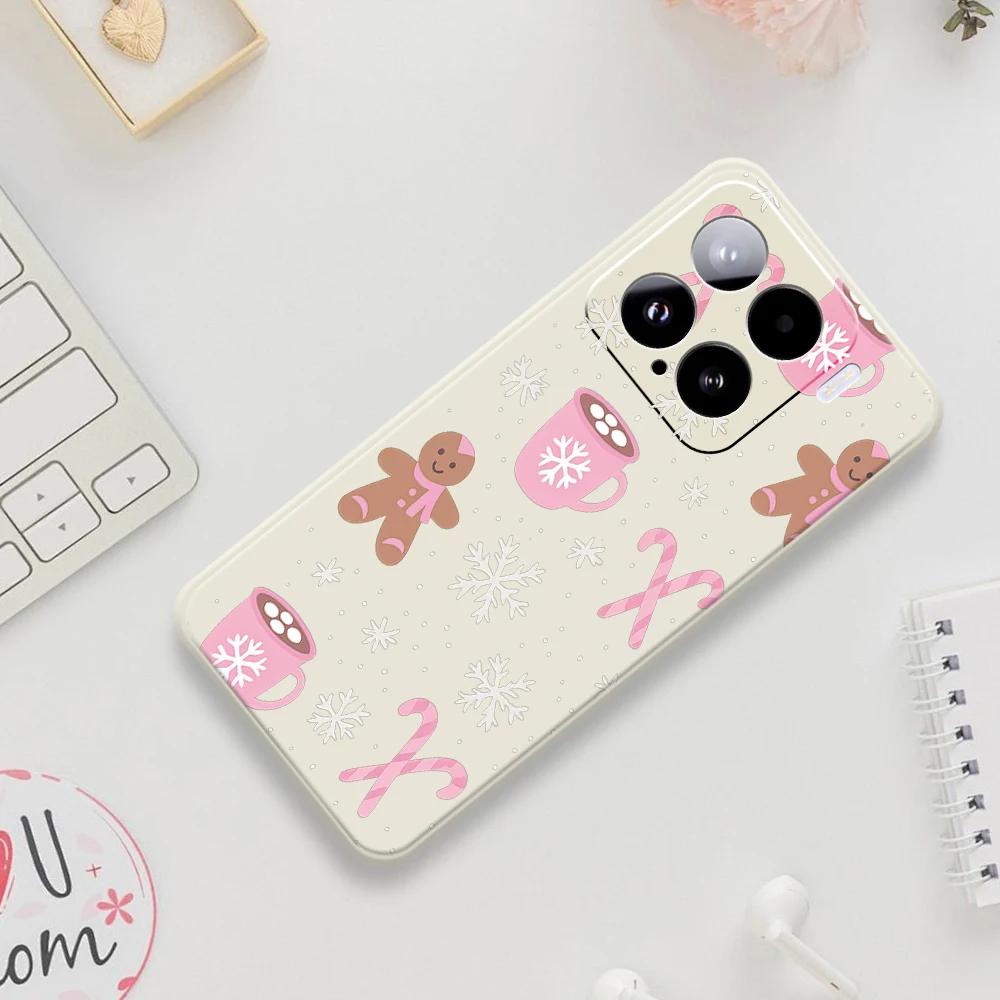 Nette Winter Telefon Fall Für Xiaomi Mi 15 Ultra Mi 14T 13T 12T 11T Pro Abdeckung Für Xiaomi Mi 13T Pro Mi 11T Pro Silikon Fällen