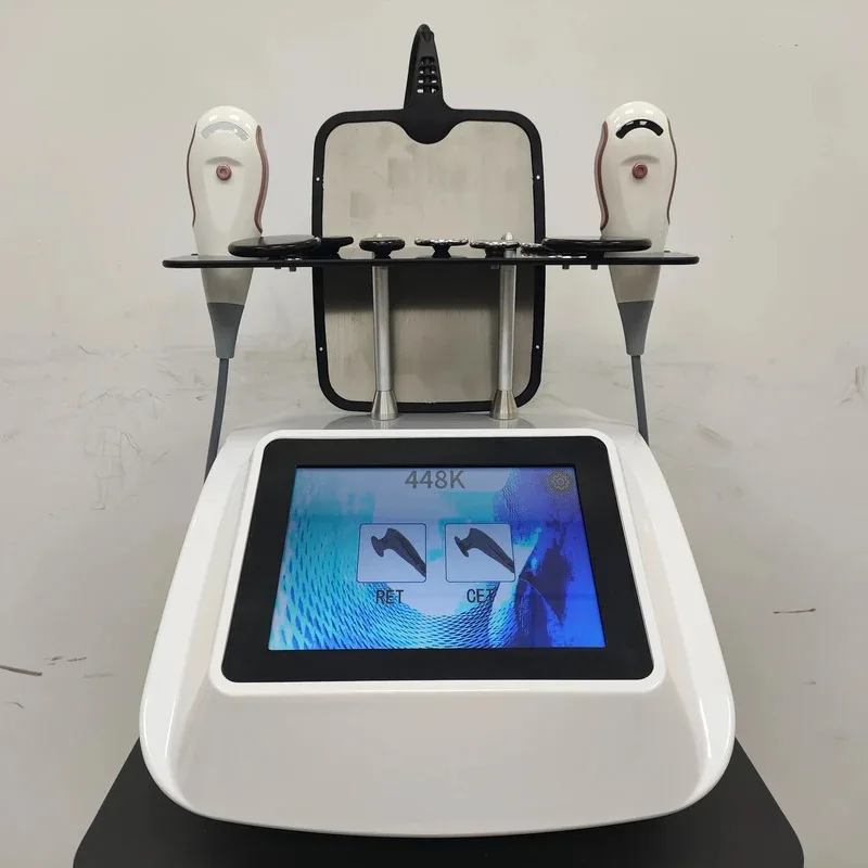Hot INDIBA 448khz Cet Ret Tecar Therapy Equipment Diathermy Body Shaping Slimming Fat Reduction Massage Weight Loss Machine