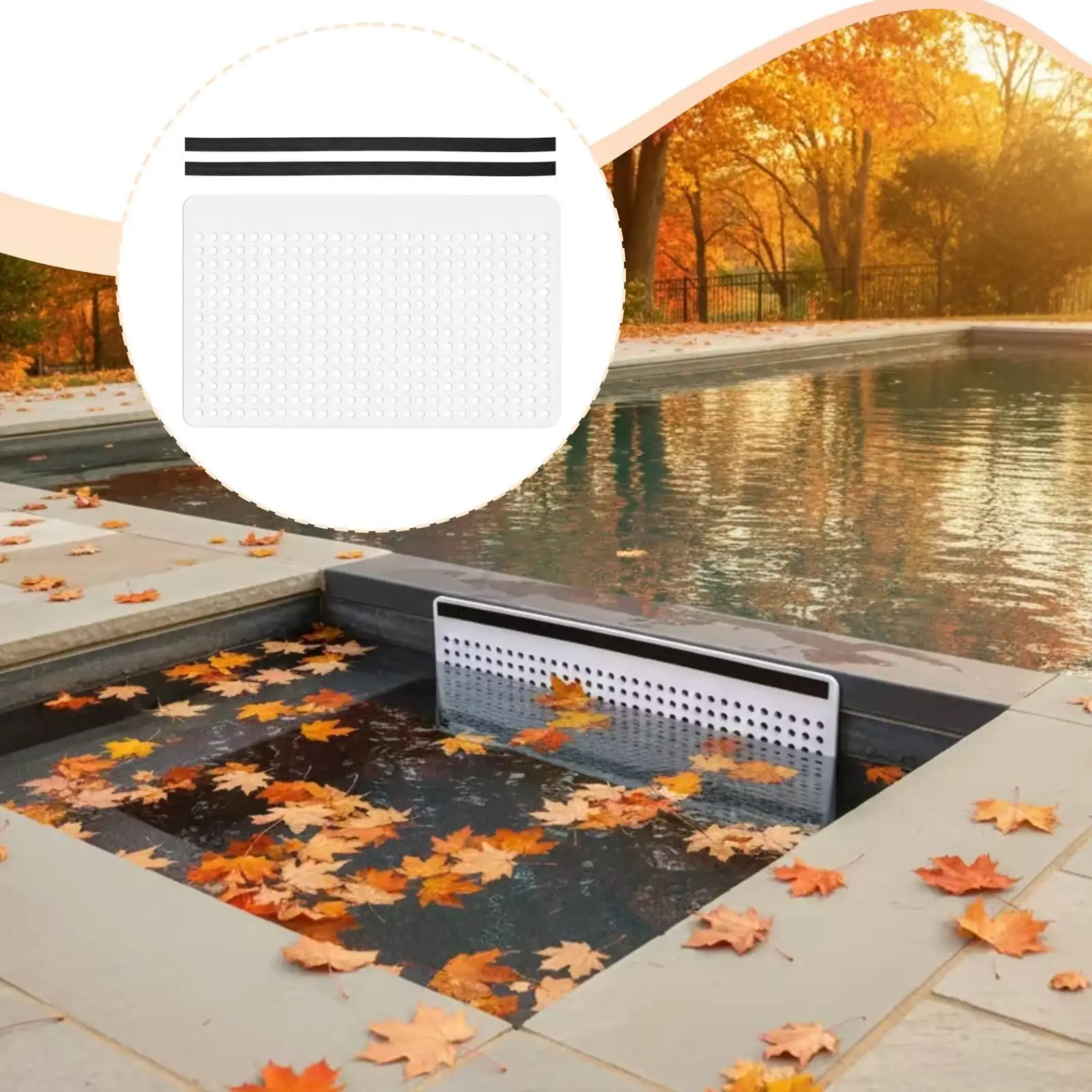 Pool Skimmer Cover Sturdy High Performance Easily Install Spare Part Catch Leaves Debris Skimmer Net Cover Protector Saver Guard