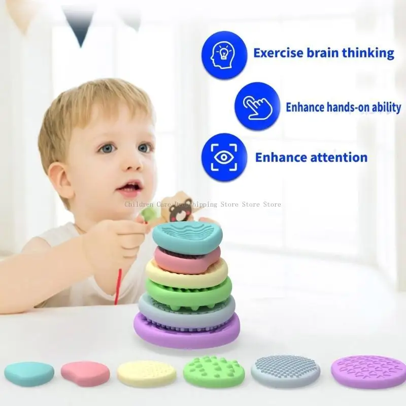 Zintuiglijke activiteit Stone kleurrijke fidgets kalmeren speelgoed voor kinderen schattig speelgoed creatieve steen meditatie