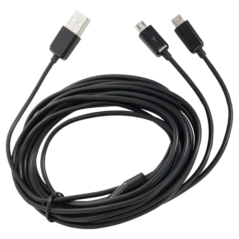 2-in-1 USB to Micro USB Cable for Faster Charging Phones and Tablets Data Cord Charge Two Devices Simultaneously Dropship