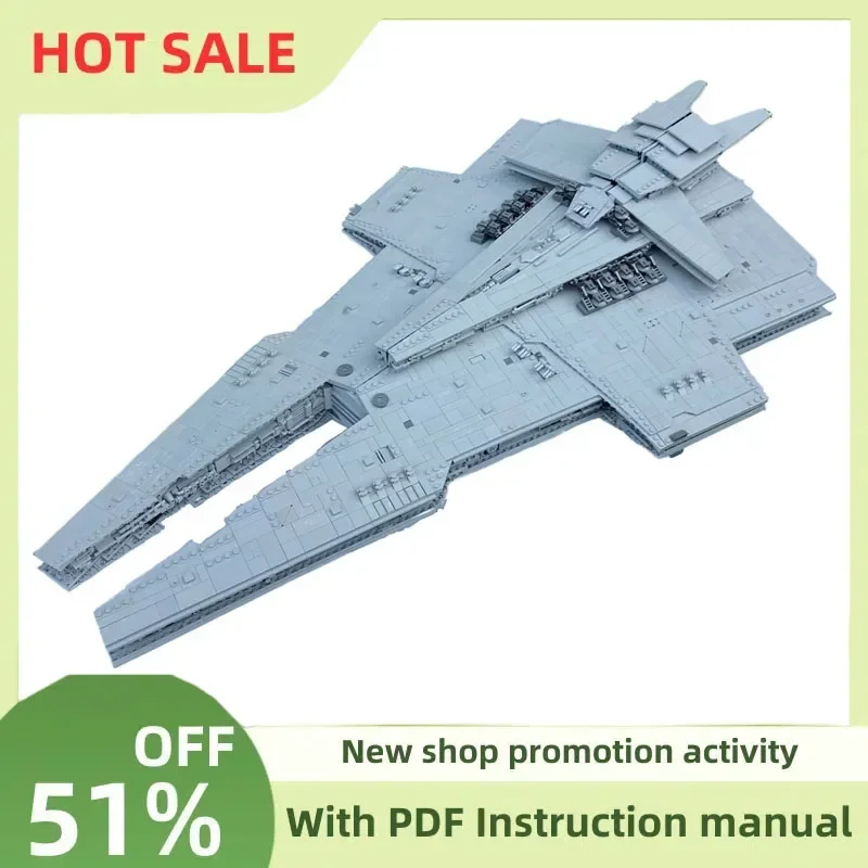 

Hot 6392Pcs Famous Star Battle Movie Moc Ucs Harrower Class Dreadnought Diy Creative Ideas Toys Birthday Gifts Custom Puzzle