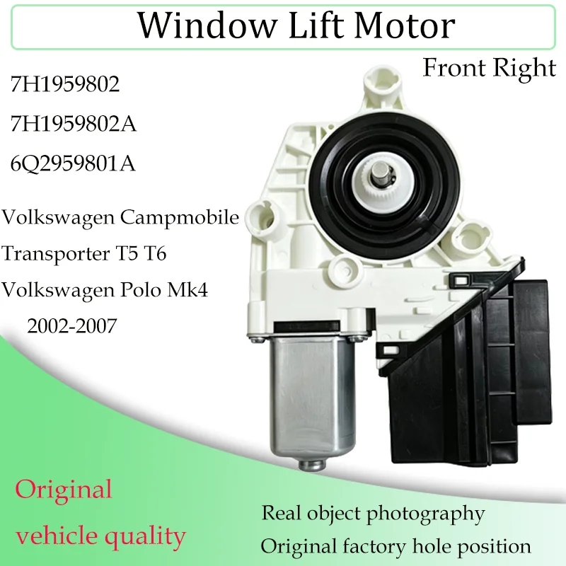 Voor VW Transporter T5 T6 Campmob Typ2/Transp.LT Polo Mk4 Raamheffermotor en modules 7H1959801A 7H1959802A 6Q2959802A Multivan
