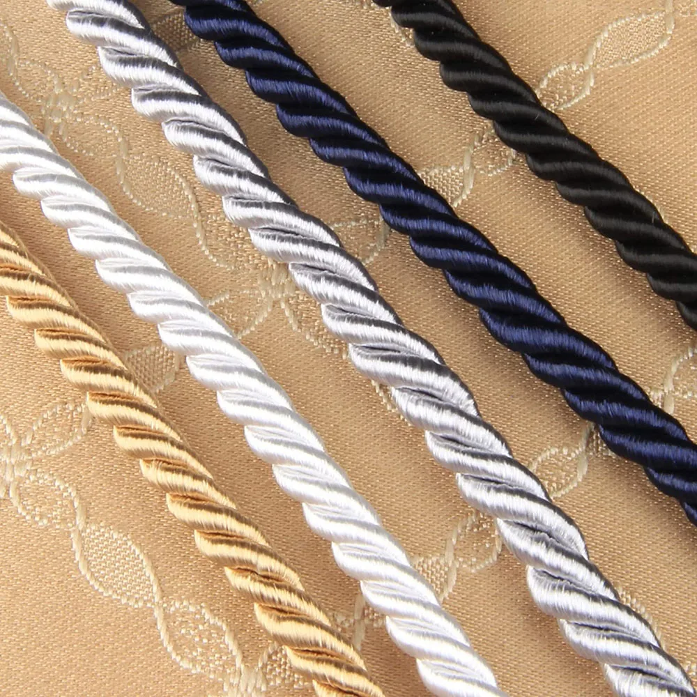 10Yard/Roll Braid Rope Lace For Sewing DIY Home Decoration Packaging Gift Twine Cord Handmade Binding Tape Living Accessories