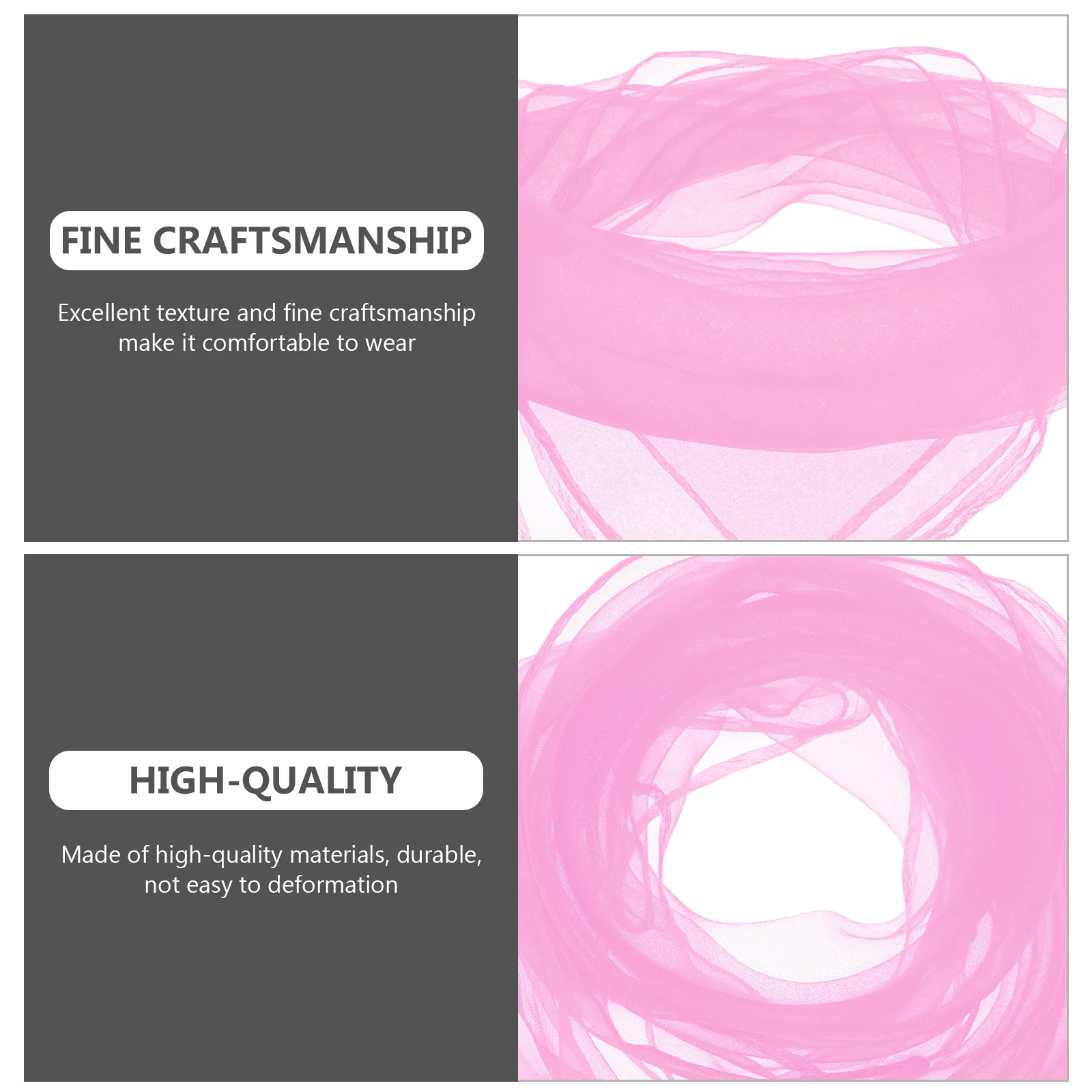 

10 Pcs Silk Scarves Solid Color Square Scarf Women's Plain Dance Props
