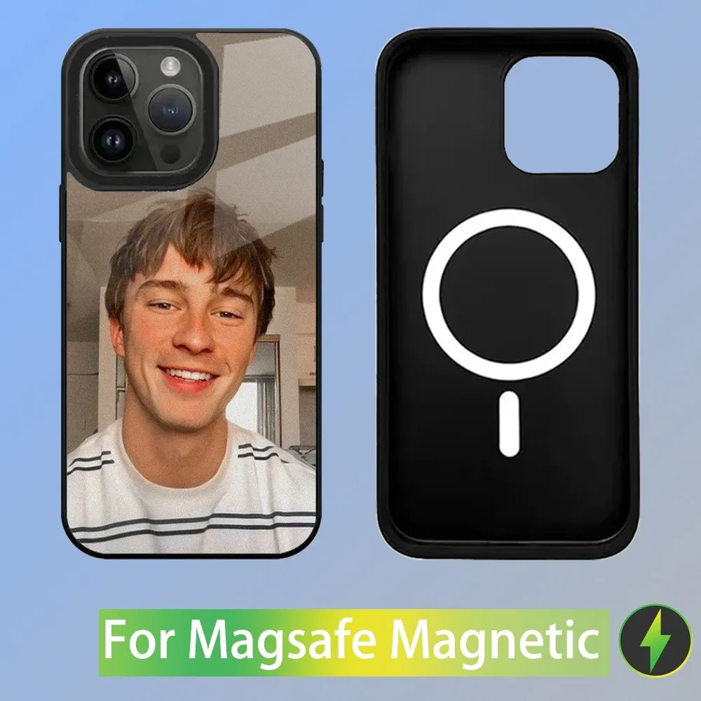 Drew Starkey American Actor Phone Case For iPhone 15,14,13,12,11,Plus,Pro,Max Mini Magsafe Magnetic Wireless Charging