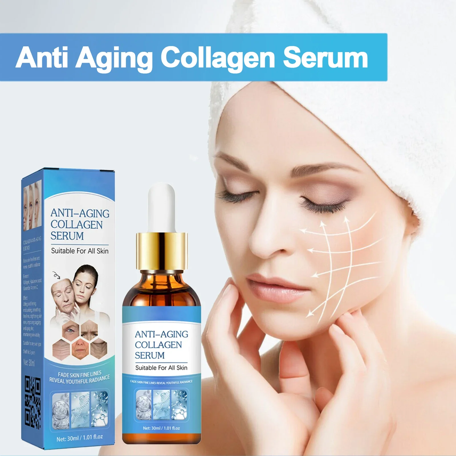 Anti-Wrinkle Collagen Serum Anti-Aging Firming Brightening Whitening Moisturizing Skin Care