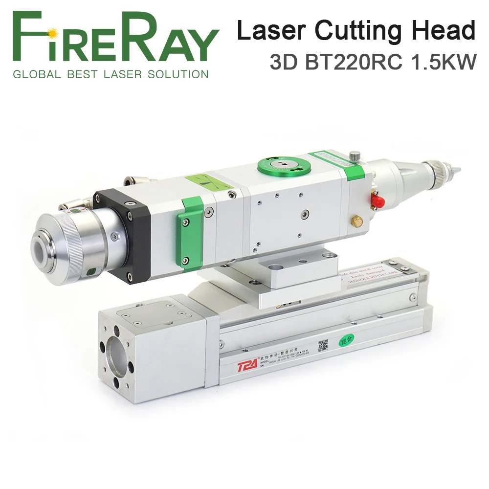 FireRay Raytools BT220RC Motorized Slider 3D Laser Cutting Head BT220 with External Z Axis for Fiber Laser Cutting Machine