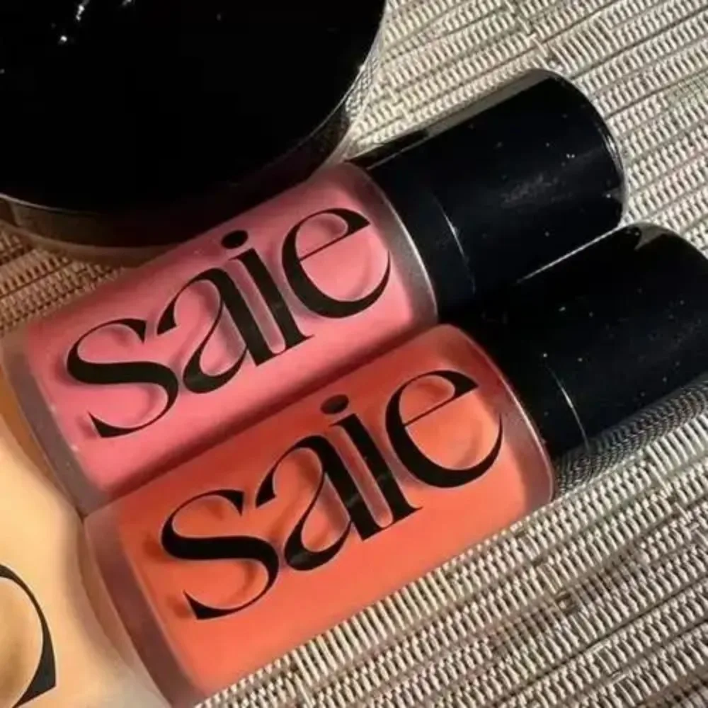 Saie – fard à joues liquide, surligneur, poudre scintillante, séchage rapide, Non collant, maquillage naturel pour le visage, Texture douce