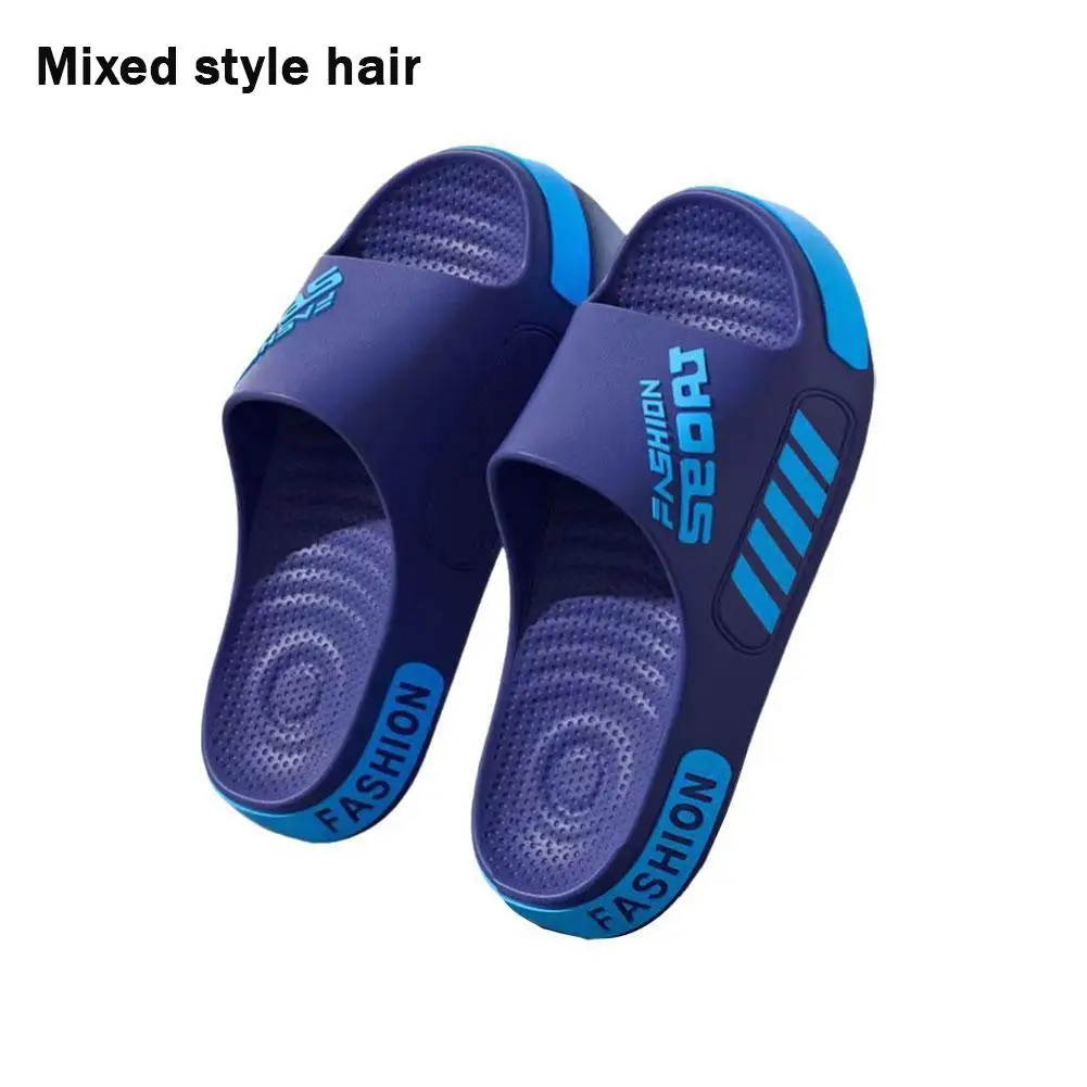 Unisex EVA-Hausschuhe 40-47 Flache Sohle Mode-Sandalen mit Offener Spitze für Zuhause Strand Dusche Innen- und Außenbereich