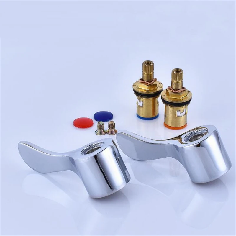 1/4 Turn Use Basin Sink Tap Reviver Faucet Handle Replacement Lever Heads Conversion Kit For Kitchen Faucet Accessories New