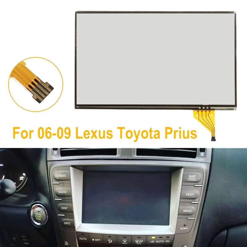 Touch Screen Glass Digitizer For 06-09 Lexus IS250 IS350 GS300 RX / Toyota Prius Nav GPS Radio LCD Screen Accessories