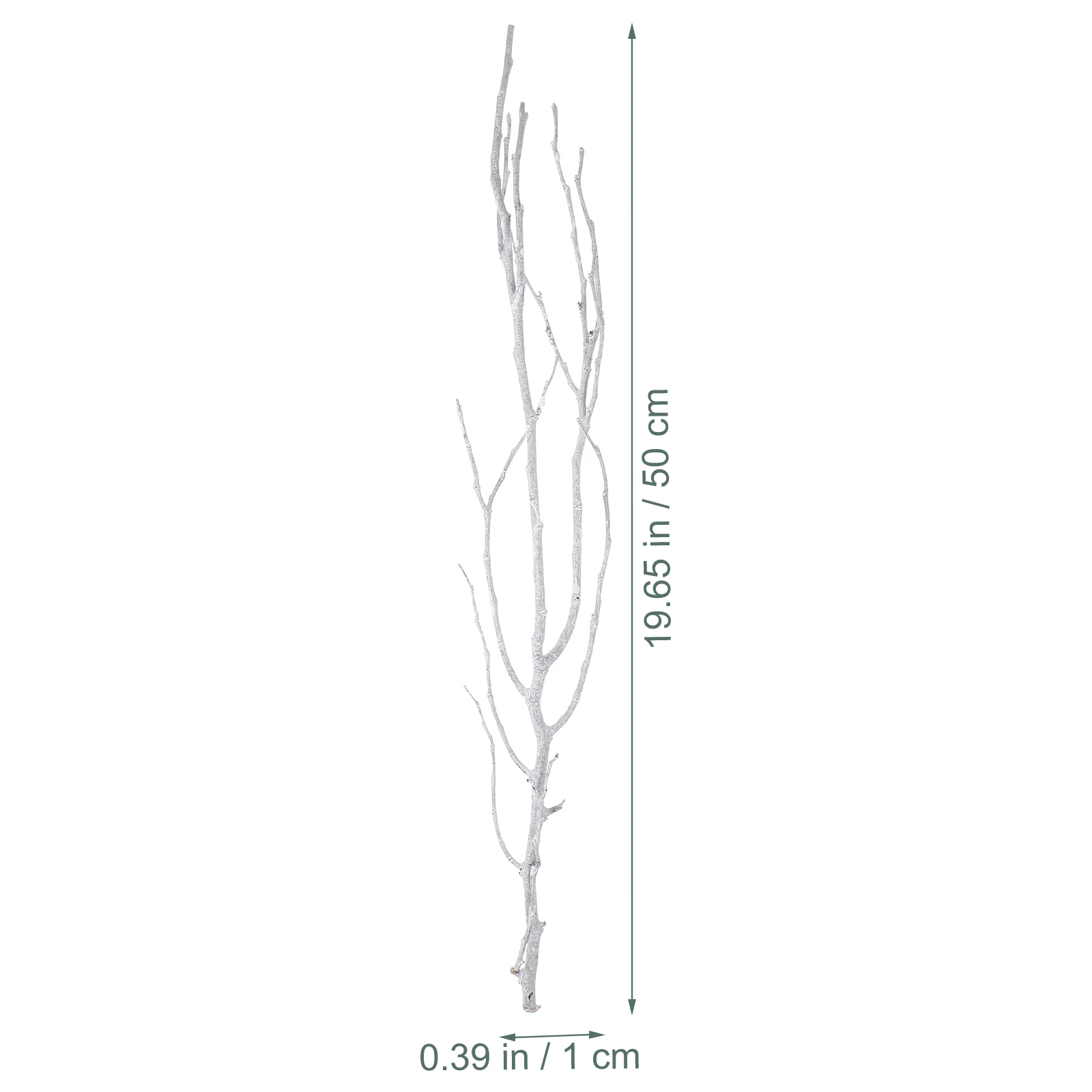 10 Pcs 50 Cm Dried Twigs Stems for Vase Branches White Vases Outdoor Decorations and Tree Centerpieces Dry