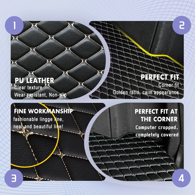 Picture 7: Leather Car Trunk Mat For Changan UNI-T UNIT 2020 2021 2022 2023 Trunk Tray Cargo Liner Storage Carpet