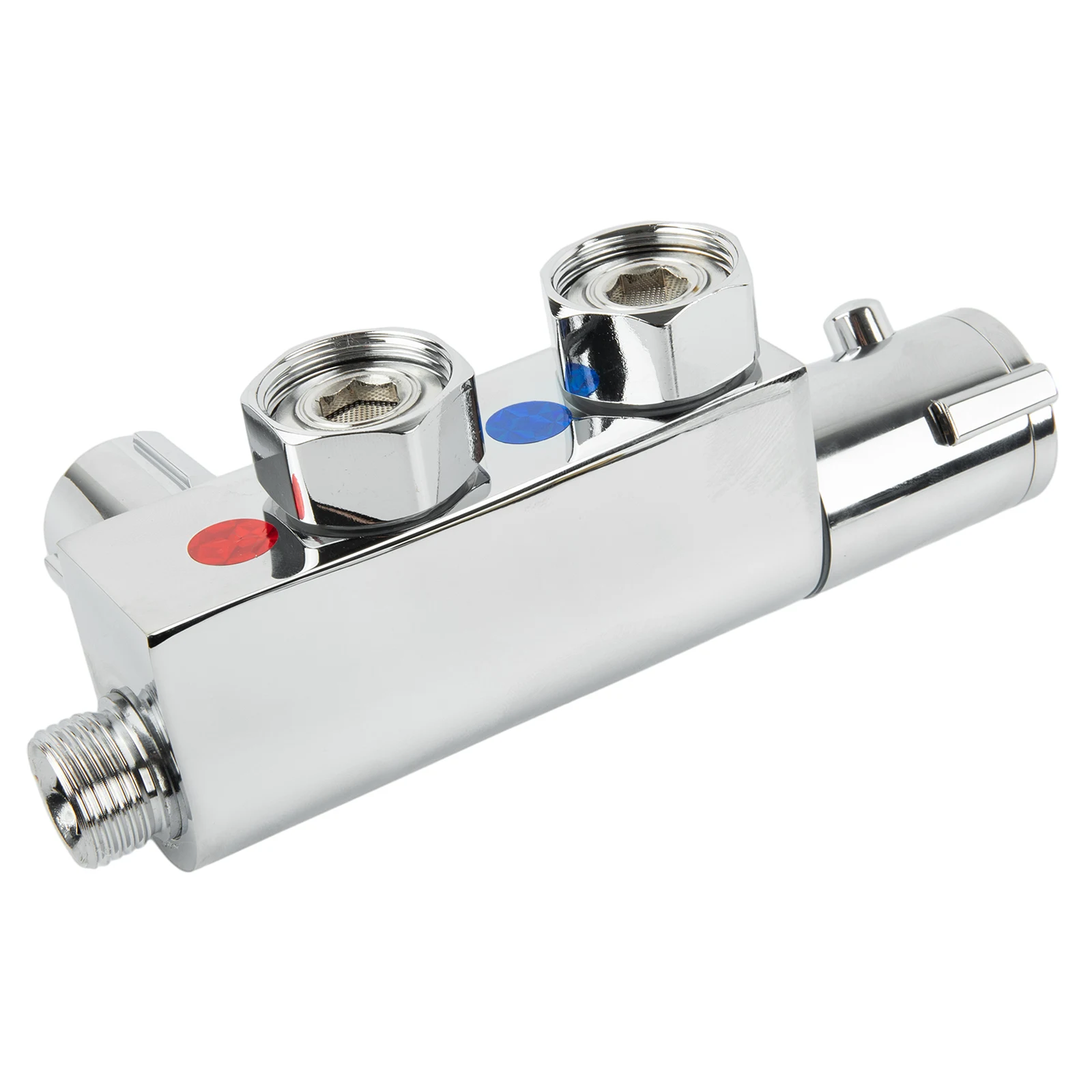 

Bath Supplies Shower Mixer Valve 1/2\\\" Hot Cold Connectors Controlled Temperature For High Low Pressure System