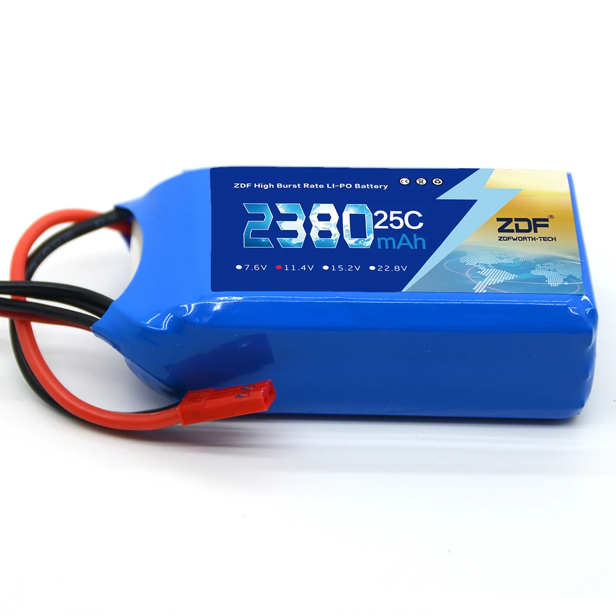 ZDF 2200mAh 2380mAh 25C 3S-11.4V 4S-15.2V 6S-22.8V haute densité LiHv Lipo batterie pour hélicoptère RC bateau voitures FPV Drone pièces