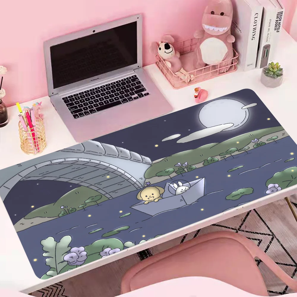 

Large Mousepad For Office Gamer Rubber Mat Company Desk Pad Design Cute company Rubber Keyboard Mats Desk Cute Anime Mouse Pads