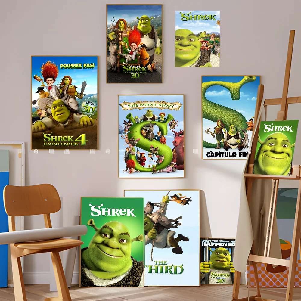 A-Abstract S-Shrek 2 Movie Anime Posters Sticky HD Quality Wall Art Retro Posters For Home Kawaii Room Decor