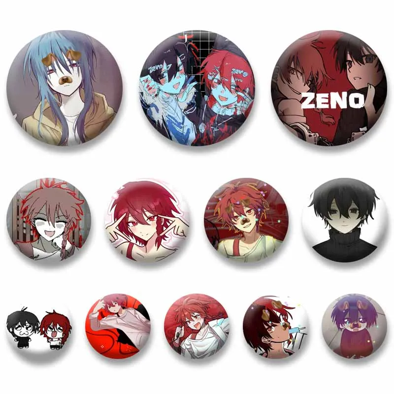 Anime Game Zeno Remake Enamel Pins Cartoon Role Playing Badge Handmade Round Brooch on Backpack Clothes Jewelry Accessories Gift