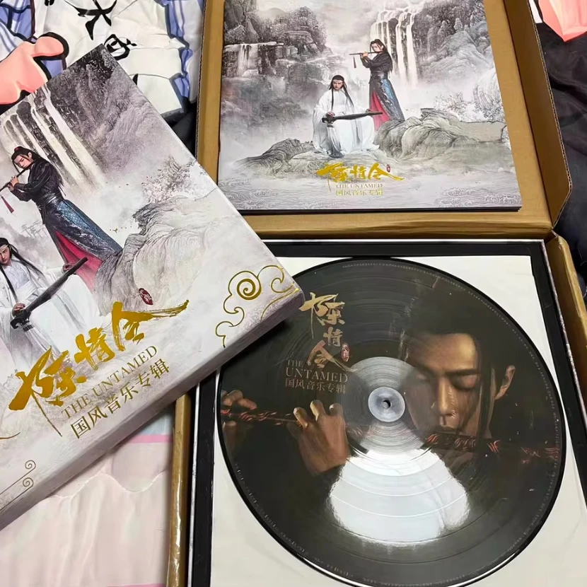 original The Untamed TV Soundtrack Chen Qing Ling National Style 12 inch Music Record Disc For Fans Collection with lyric book