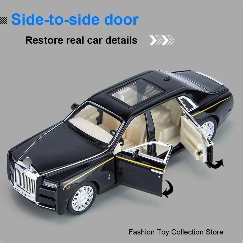 1: 32 Rolls-Royceรถรุ่นจําลองDiecastsของเล่นเสียงและแสงดึงกลับยานพาหนะ