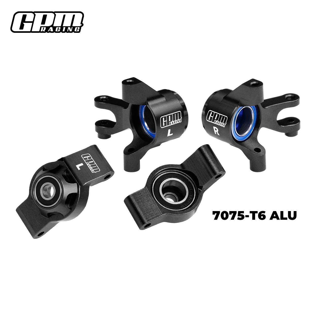 GPM 7075Alu كتل التوجيه الأمامية والمحاور الخلفية تحمل كبير الحجم TRAXXAS Mini Maxx