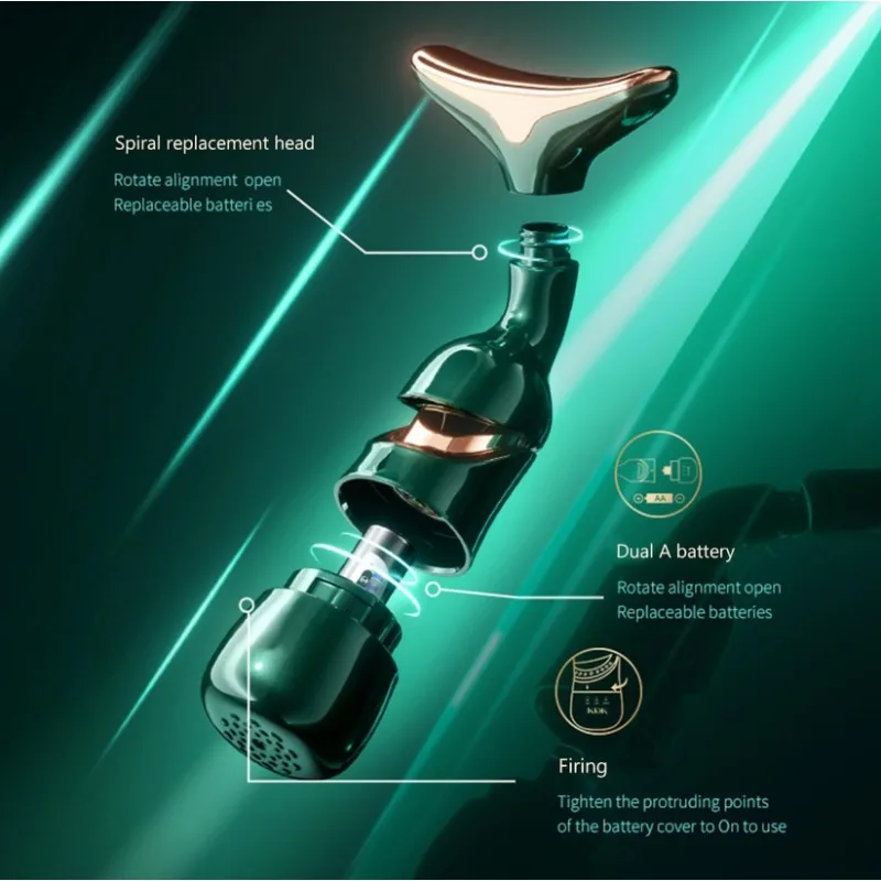 جهاز رفع الوجه الرقبة الوجه تدليك العين مقدم مكركرنت تجديد الجلد مكافحة الشيخوخة جهاز التجميل مدلك الوجه #6