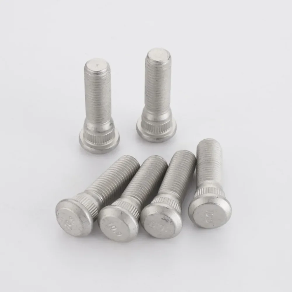 1pc Wheel Hub Spline Bolts Screws M12x1.25 | Knurl Diameter 12.3/14.3mm | Length 55mm | Grade 10.9