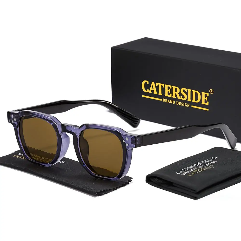 CATERSIDE Neue Herren-Sonnenbrille Markendesign Quadratische Modische Sonnenbrillen Damen Outdoor Reise Party Dekoration Eyewear UV400 – Detail 7