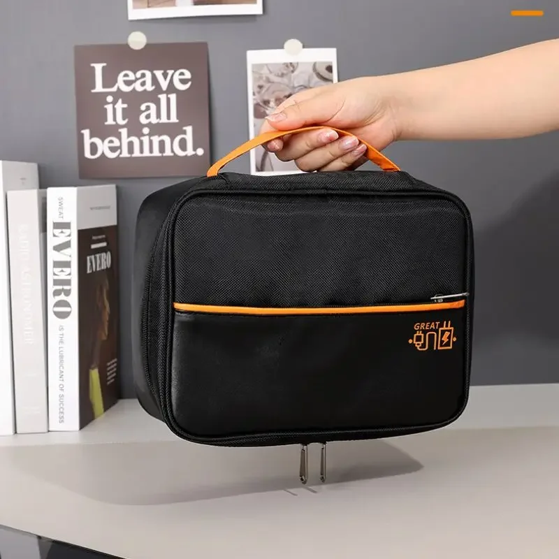 Tragbare Handheld Datenkabel Lagerung Tasche Digitale USB Ladegerät Kopfhörer Kabel Mobile Power Lagerung Box Reise Set Lagerung Box Tasche