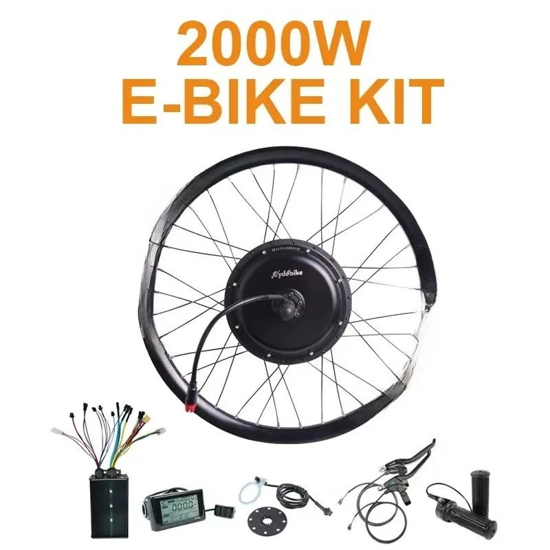 High Power 1000w 1500w 2000w 3000w 5000w 26/27.5/29 Triangle Lithium Ion Battery Conversion Kit