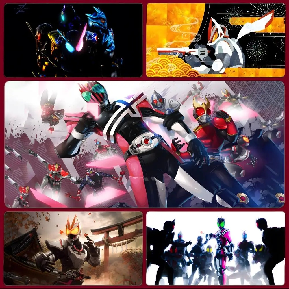 

Hot Kamen Rider Geats Non-slip Mouse Pad Large Gaming Mousepad with Stitched Edges Thickened Desk Mat PC